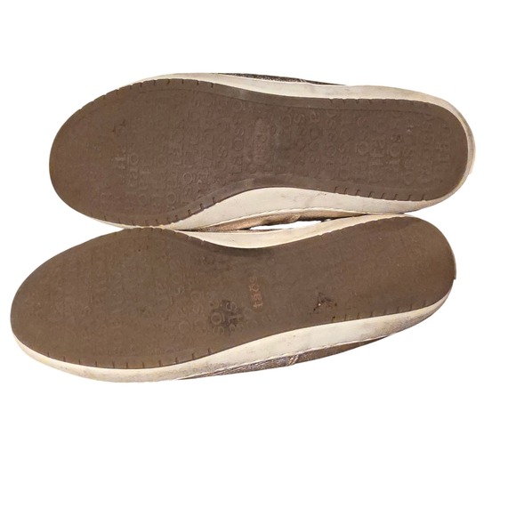 Taos Guest Star Womens 10 Gold Metallic Lace Up Low Top Sneakers GST-13547A - Picture 5 of 6